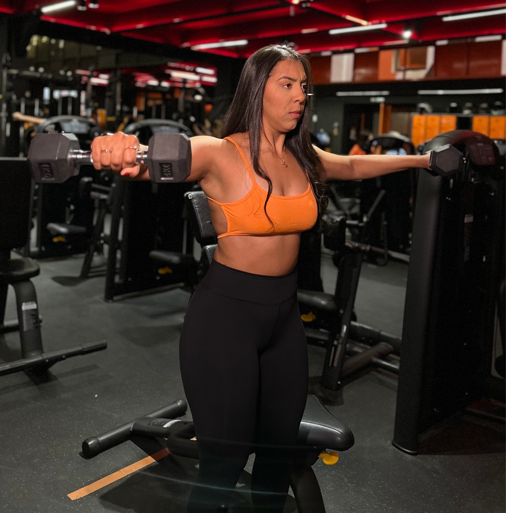 Janaína treinando